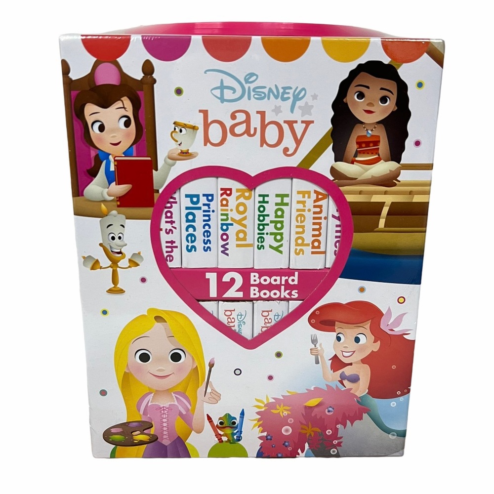Disney Baby Princess Board Books with 12 Books